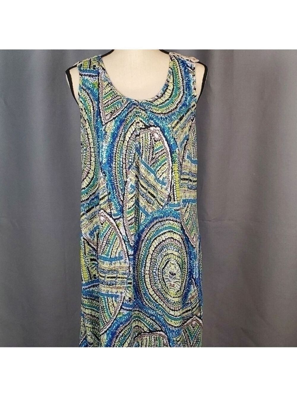 Kim Rodgers sleeveless dress, multicolored, size S
